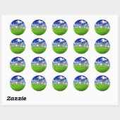 Golf Het is een mooi ding Ronde Sticker (Vel)