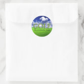 Golf Het is een mooi ding Ronde Sticker (Tas)