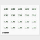 Golf Het is een mooi ding Ronde Sticker (Vel)