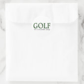Golf Het is een mooi ding Ronde Sticker (Tas)