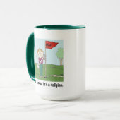 GOLF!  Het is geen spel, het is een religie. Mok (Voorkant links)