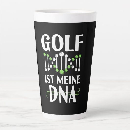 Golf Het is mijn DNA Latte Mok (Voorkant)