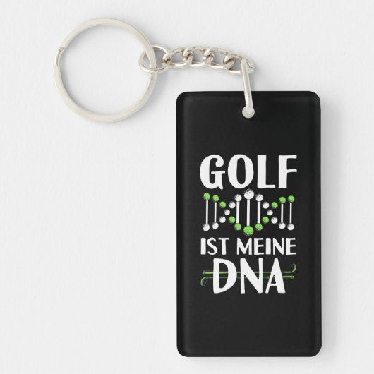 Golf Het is mijn DNA Sleutelhanger (Voorkant)