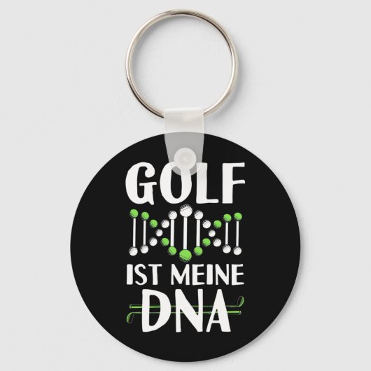 Golf Het is mijn DNA Sleutelhanger (Voorkant)