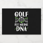 Golf Het is mijn DNA Sparkling Wijnetiket (Enkel label)