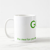 GOLF, het leukste dat je kunt hebben met je doek.. Koffiemok (Links)