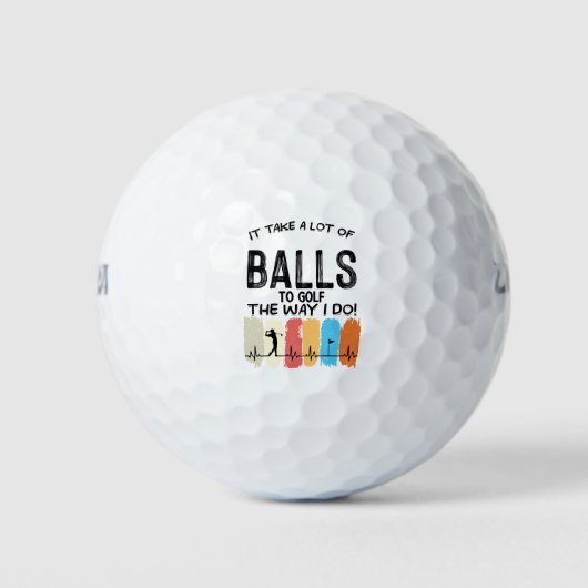 Golf het neemt veel ballen om grappige geschenken (Voorkant)