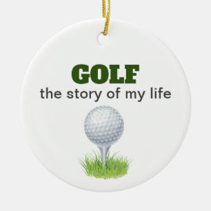 Golf het verhaal van mijn leven funny keramische o keramisch ornament