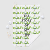 Golf het verhaal van mijn leven grappig golfhanddoek (Insitu)