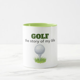 Golf het verhaal van mijn leven grappig mok