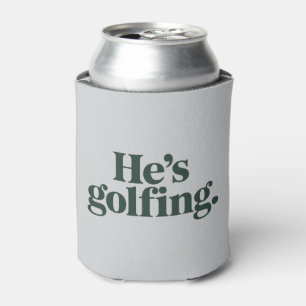 Golf Hij Is Golfende Man Geschenken Grappige Vrouw Blikjeskoeler
