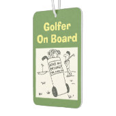 Golf - "Hoe gaat het met mijn rijden?" Cartoon Luchtverfrisser (Links)
