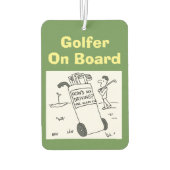 Golf - "Hoe gaat het met mijn rijden?" Cartoon Luchtverfrisser (Achterkant)