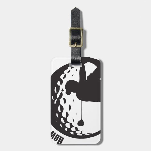 Golf Hoe is mijn drijvende opa pa Golfer? Bagagelabel (Voorkant verticaal)