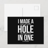 Golf Hole in één Golfer Gifts Briefkaart (Voorkant / Achterkant)