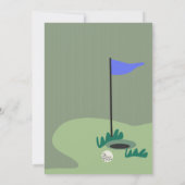 Golf Hole in ONE 1e verjaardag Tijdcapsule Kaart (Achterkant)