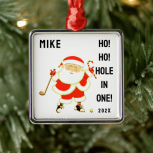 Golf Hole-in-one Aandenken Metalen Ornament