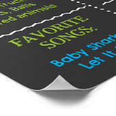 Golf Hole in One Birthday Milestone Sign Board Poster (Hoek)