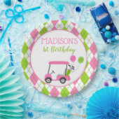 Golf Hole in One Birthday Paper Borden Papieren Bordje (Feest)