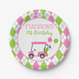 Golf Hole in One Birthday Paper Borden Papieren Bordje