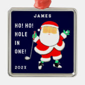 Golf Hole-in-one Cadeau Metalen Ornament (Voorkant)