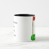 Golf Hole in One Club Custom Mok (Midden)