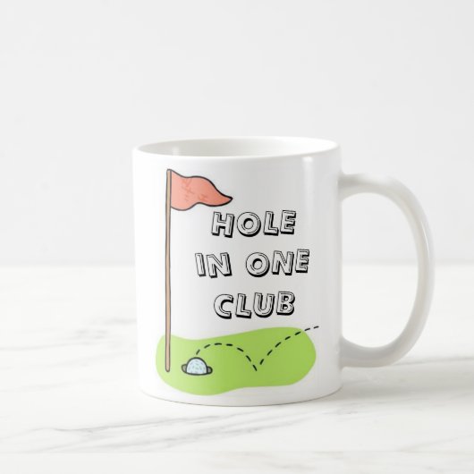 Golf Hole in One Club Sports Custom Koffiemok (Rechts)