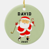 Golf Hole-in-one Collectible Keramisch Ornament (Achterkant)