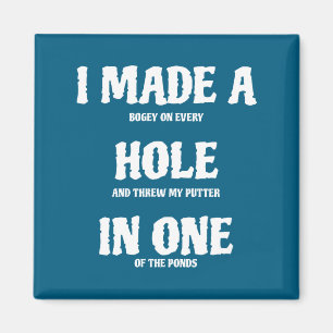 Golf Hole In One Grappige Golf Magneet