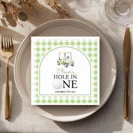 Golf Hole in One Groene Verjaardagsfeest Servetten