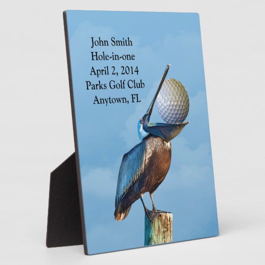 Golf Hole-in-one herdenking  Fotoplaat (Zijkant)