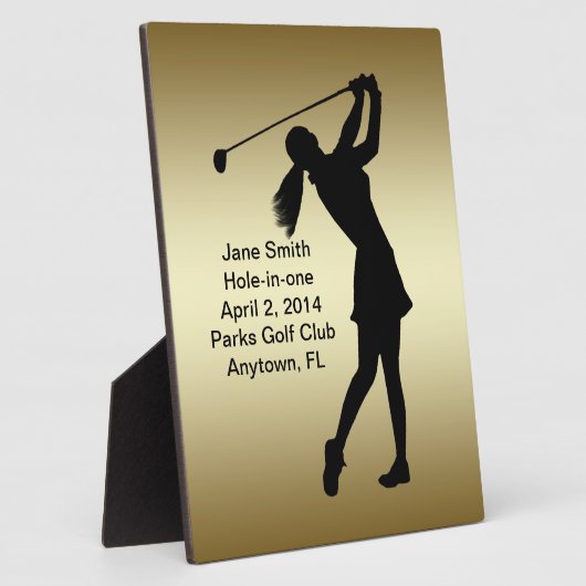Golf Hole-in-one herdenking  Fotoplaat (Zijkant)