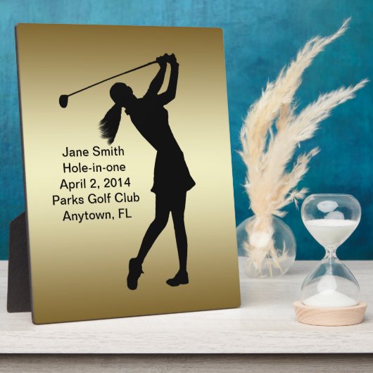 Golf Hole-in-one herdenking  Fotoplaat (Zijkant)
