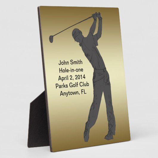 Golf Hole-in-one herdenking Fotoplaat (Zijkant)
