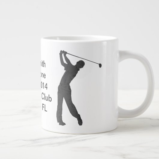 Golf Hole-in-one herdenking  Grote Koffiekop (Rechts)