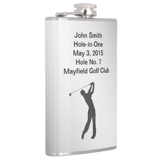 Golf Hole-in-one herdenking  Heupfles (Rechts)