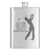 Golf Hole-in-one herdenking  Heupfles (Voorkant)