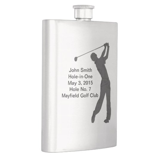 Golf Hole-in-one herdenking  Heupfles (Rechts)