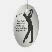 Golf Hole-in-one herdenking  Keramisch Ornament (Rechts)