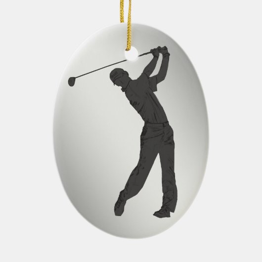 Golf Hole-in-one herdenking  Keramisch Ornament (Achterkant)