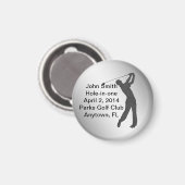 Golf Hole-in-one herdenking  Magneet (Voorkant / Achterkant)