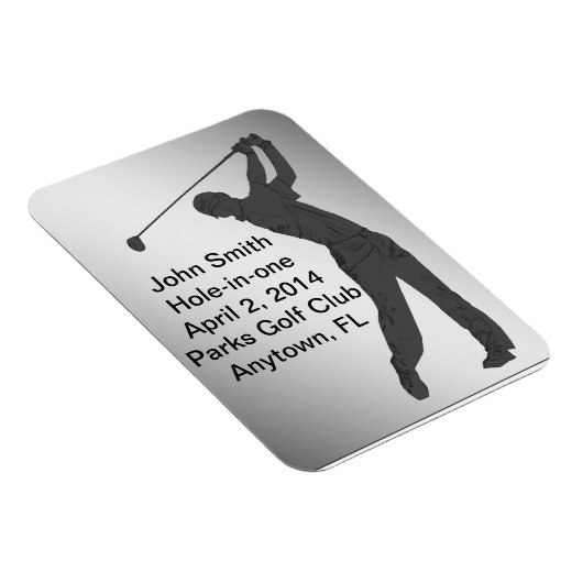 Golf Hole-in-one herdenking  Magneet (Rechterzijde)
