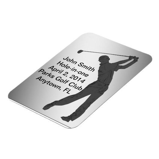 Golf Hole-in-one herdenking Magneet (Linkerzijde)