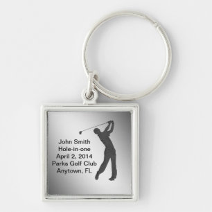 Golf Hole-in-one herdenking Sleutelhanger
