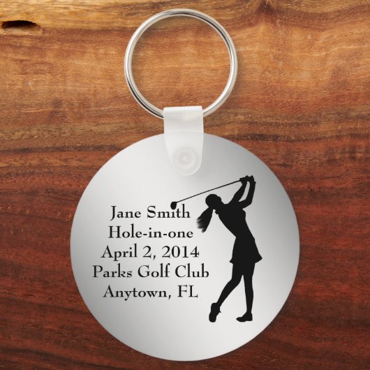 Golf Hole-in-one herdenking,  Sleutelhanger (Voorkant)