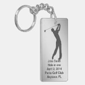 Golf Hole-in-one herdenking Sleutelhanger (Voorkant Links)