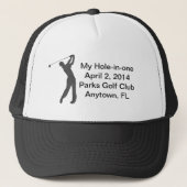 Golf Hole-in-one herdenking  Trucker Pet (Voorkant)
