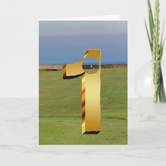 Golf. Hole-in-one. Kaart (Voorkant)