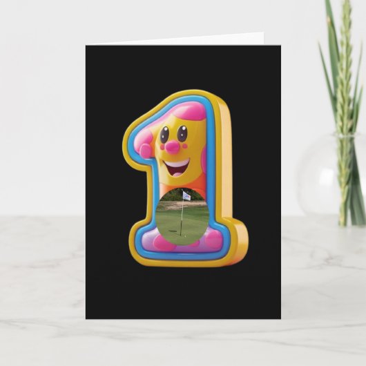 Golf. Hole in one. Kaart (Voorkant)