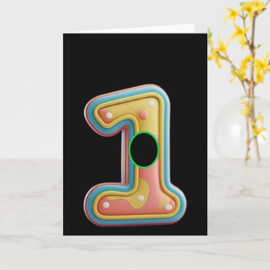 Golf. Hole-in-one. Kaart (Gele Bloem)